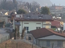 Impianto fotovoltaico 17,00 kWp Roè Volciano (BS) tecnologia vetro-vetro ultima generazione